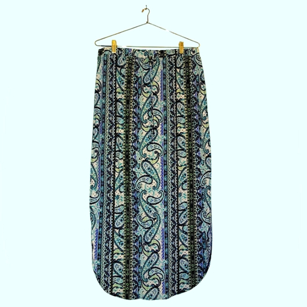 Woman's paisley maxi skirt